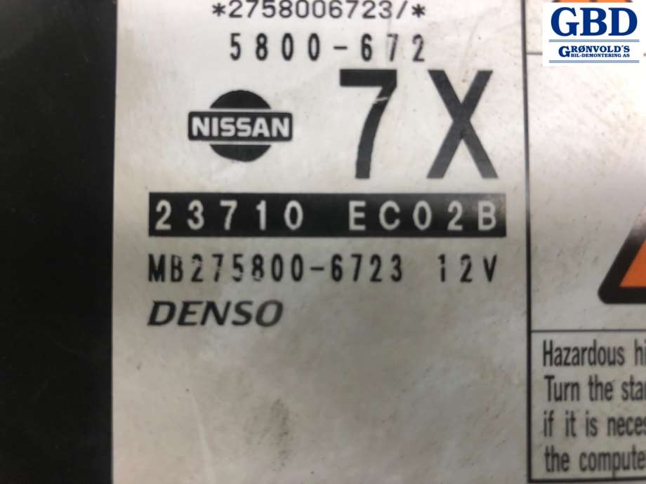 Nissan Navara, 2005-2010 (D40, Fase 1) (23710EC07C|23710EC07B)