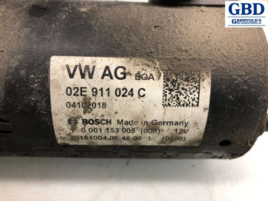 VW Caddy, 2015-2020 (Type III, Fase 3) (BOSCH|02E 911 024 C|02E 911 024 CX)