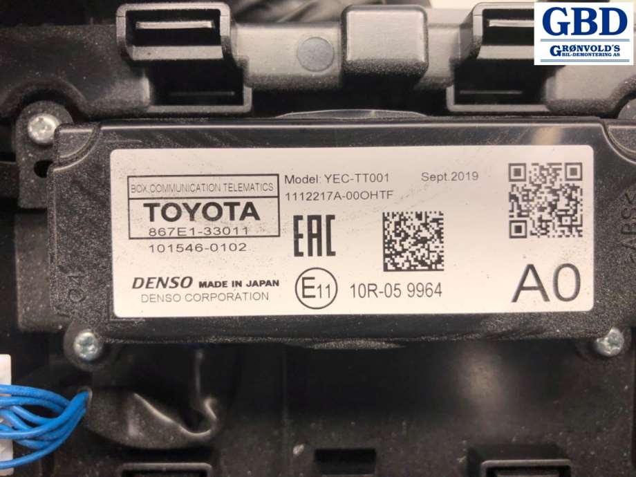 Toyota RAV4, 2019- (Type V) (8120842A20C0|867E1-33011|101546-0102)