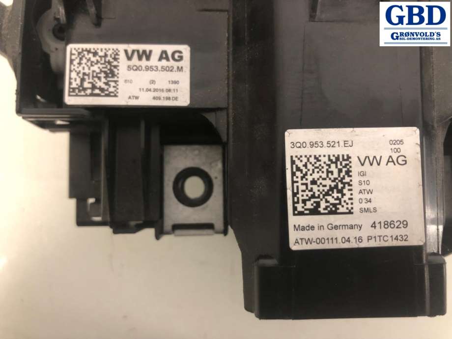 VW Passat, 2015-2019 (B8, Fase 1) (5Q0 953 502 M)