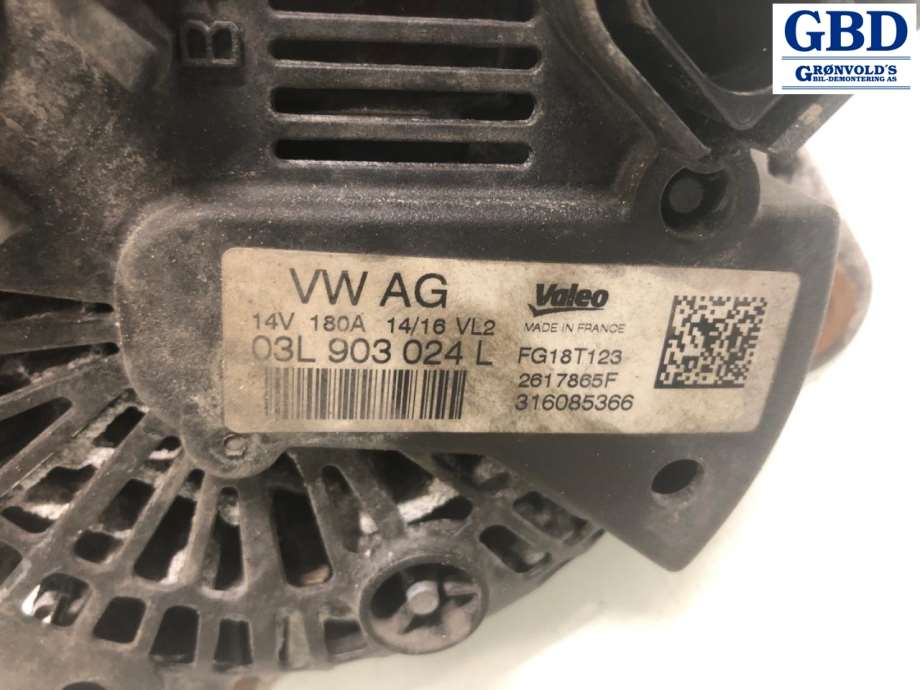 VW Passat, 2015-2019 (B8, Fase 1) (VALEO|03L 903 024 L|03L 903 024 LX)