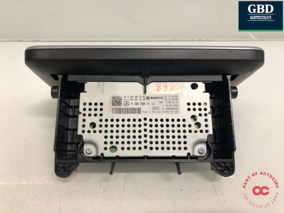 Bilstereo navigasjon skjerm til Mercedes GLC 2015-2022 (X253) (X253) (A 205 900 41 13|A 205 900 41 13 80|)
