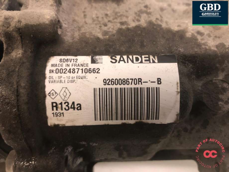 Aircondition kompressor til Mercedes Citan 2012-2021 (W415) (W415) (A 415 830 29 00|A 415 830 77 00|)