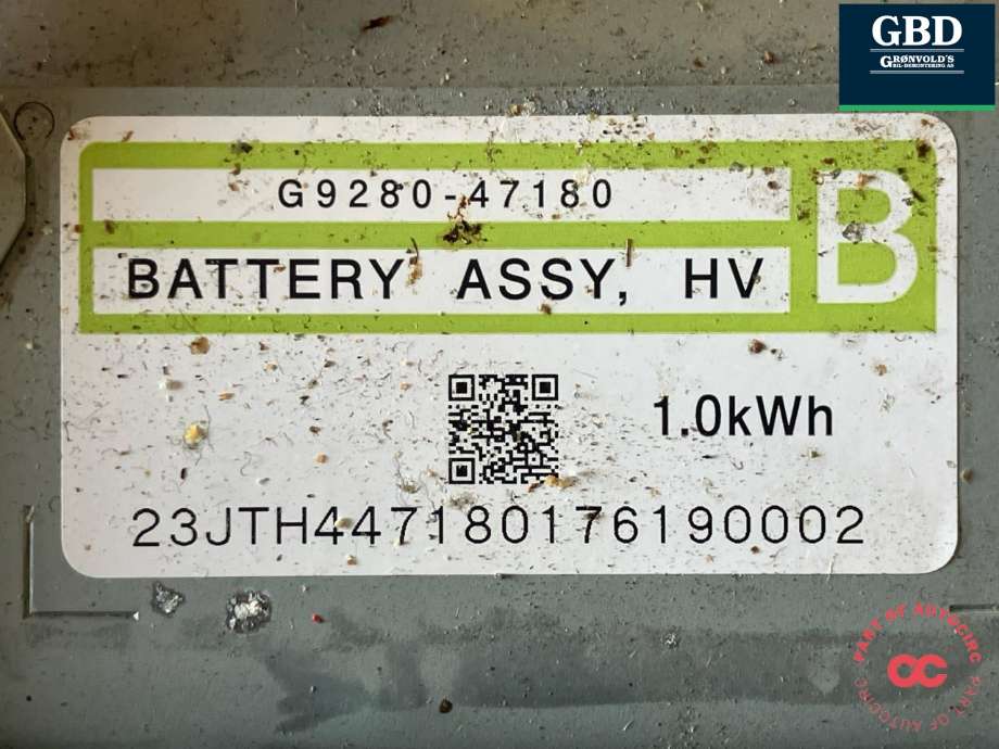 Batteripakke hybrid til Toyota Prius +7 2012-2020 (Type III) (stasjonsvogn) (stasjonsvogn) (G951047110|)