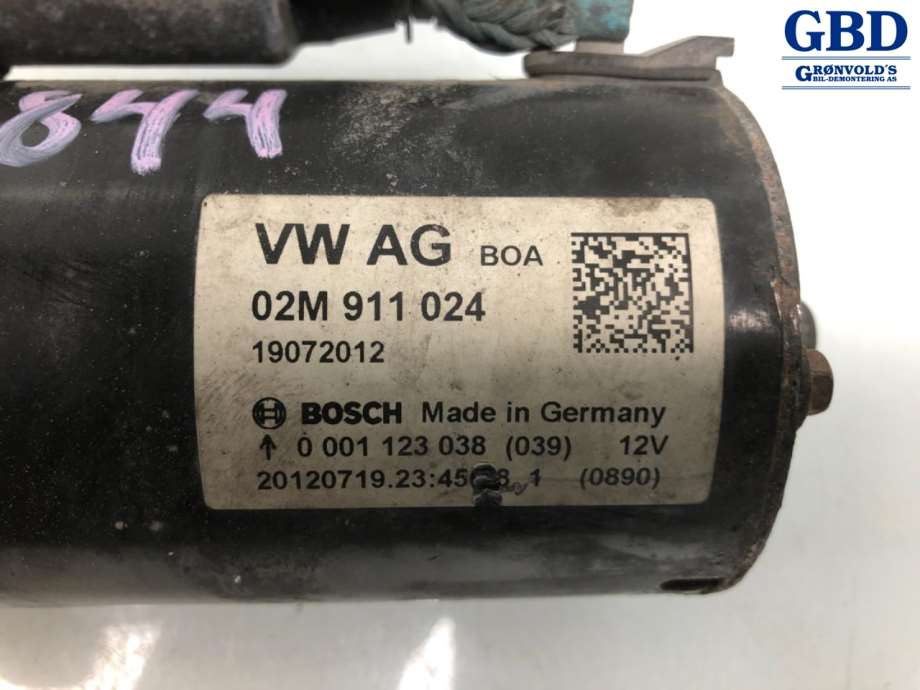 VW Golf VI, 2008-2012 (VALEO|02M 911 024 P|02M 911 024 PX)