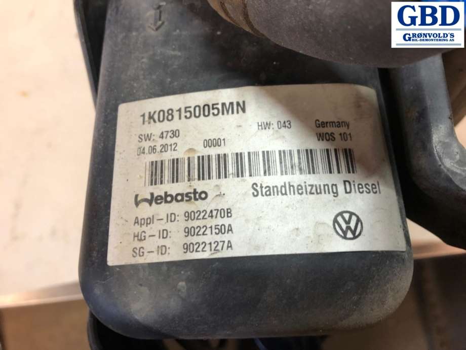 VW Touran, 2010-2015 (Type I, Fase 3) (1K0 815 007 CJ)