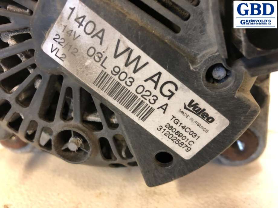 VW Touran, 2010-2015 (Type I, Fase 3) (VALEO|03L 903 023 AX|03L 903 023 A)