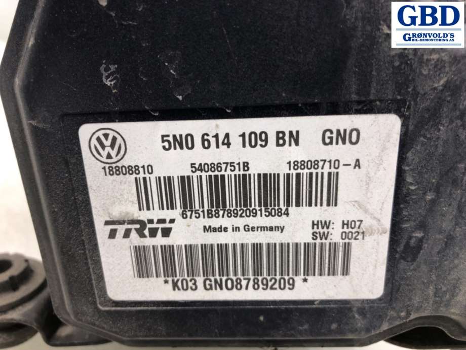 VW Tiguan, 2011-2016 (Type I, Fase 2) (5N0 614 109 BN)