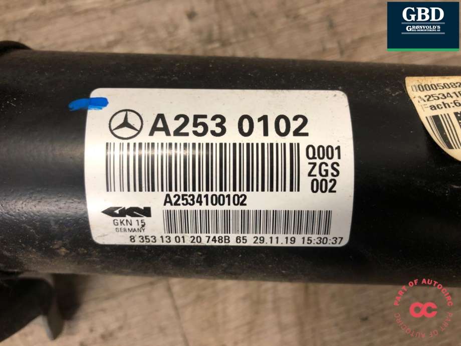 Mellomaksel til Mercedes GLC 2015-2022 (X253) (X253) (A 253 410 01 02|A 253 0102|A 253 410 23 01)