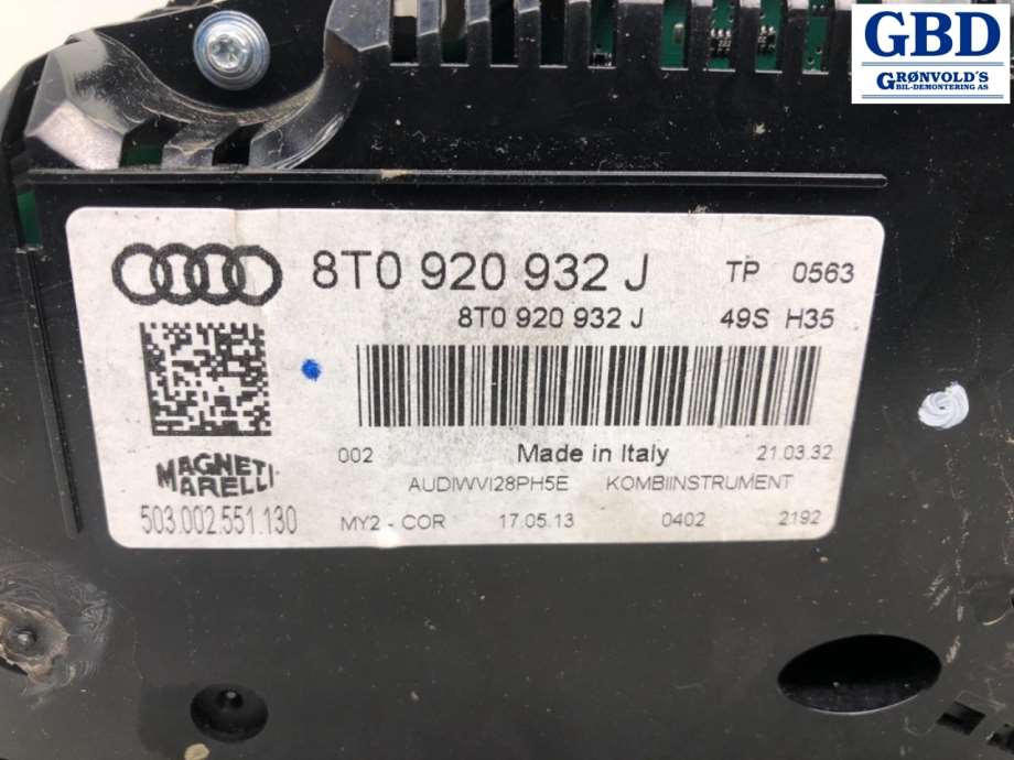 Audi A5, 2007-2016 (Type I) (8T0 920 932 J)