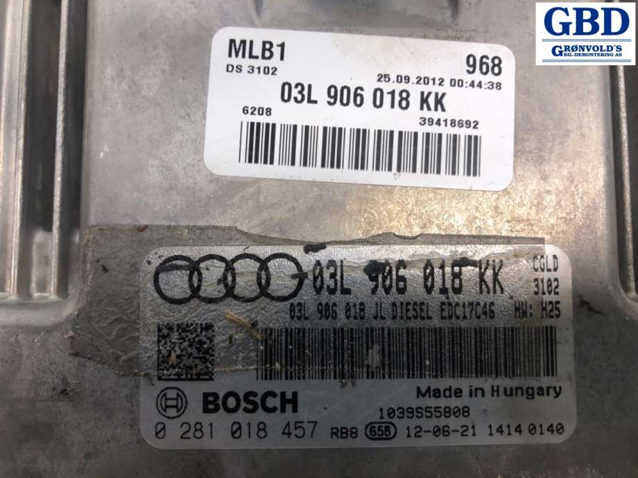 Audi A4, Allroad, 2009-2016 (Type I) (B8) (03L 906 018 KK)