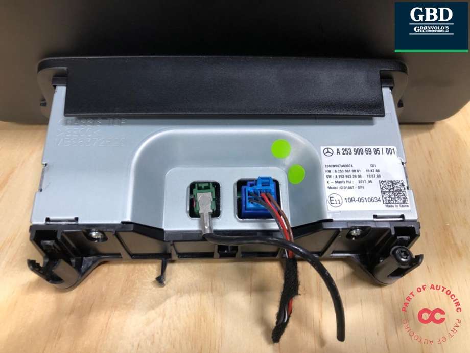 Bilstereo navigasjon skjerm til Mercedes GLC 2015-2022 (X253) (X253) (A 253 900 69 05|A 253 900 69 05 80|)
