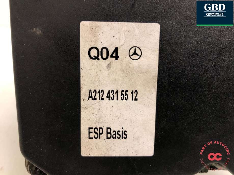 ABS sentral til Mercedes E-Klasse 2009-2013 (Fase 1) (W212) (W212) (A 218 431 33 12|A 218 431 29 12|)