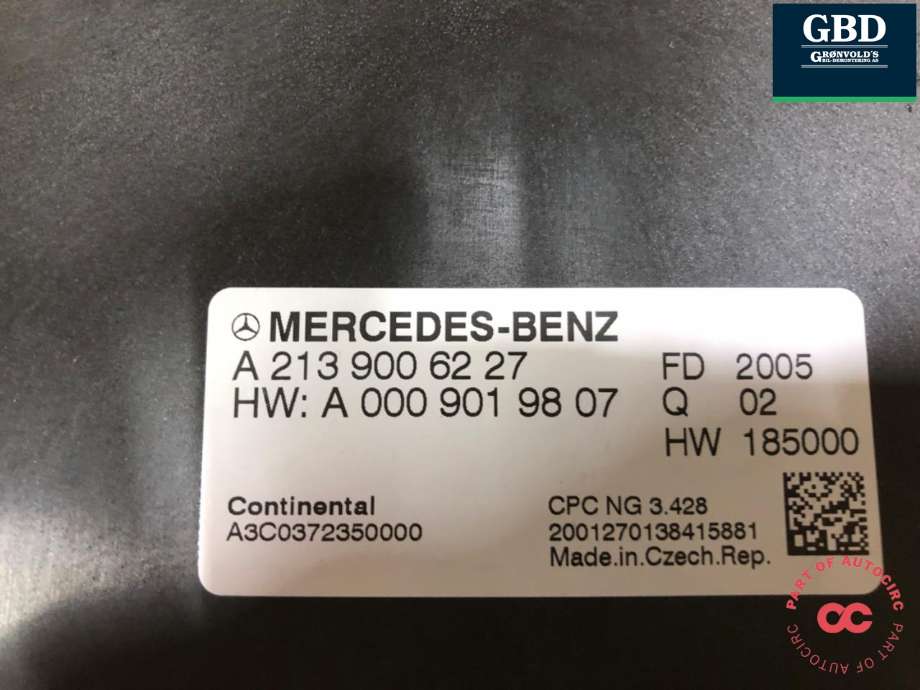 Styreenhet diverse til Mercedes GLC 2015-2022 (X253) (X253) (A 213 900 62 27|A 213 900 62 27 80|)
