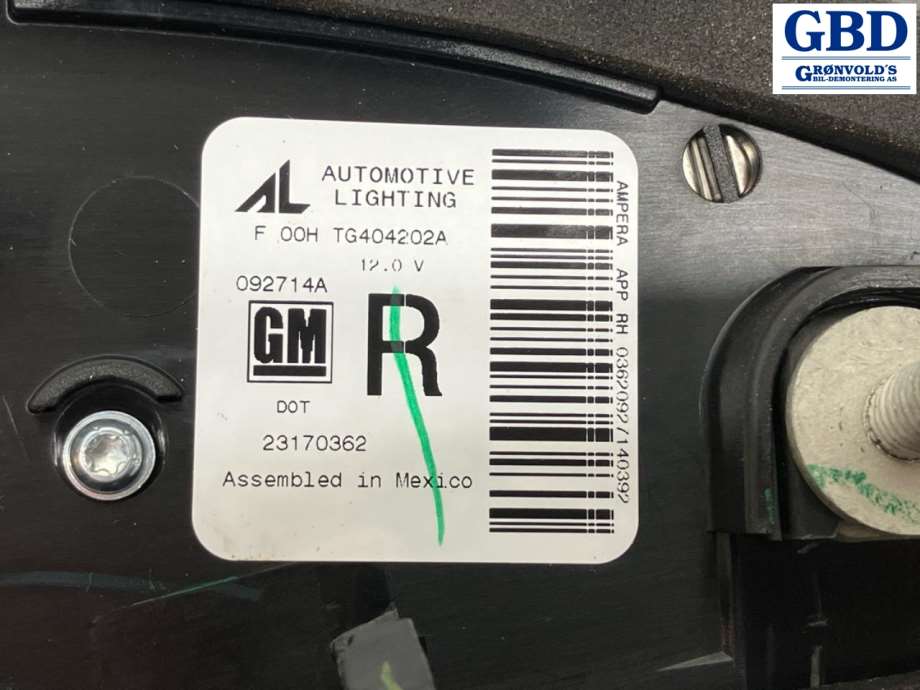 Opel Ampera, 2012-2014 (Type I) (23170362)