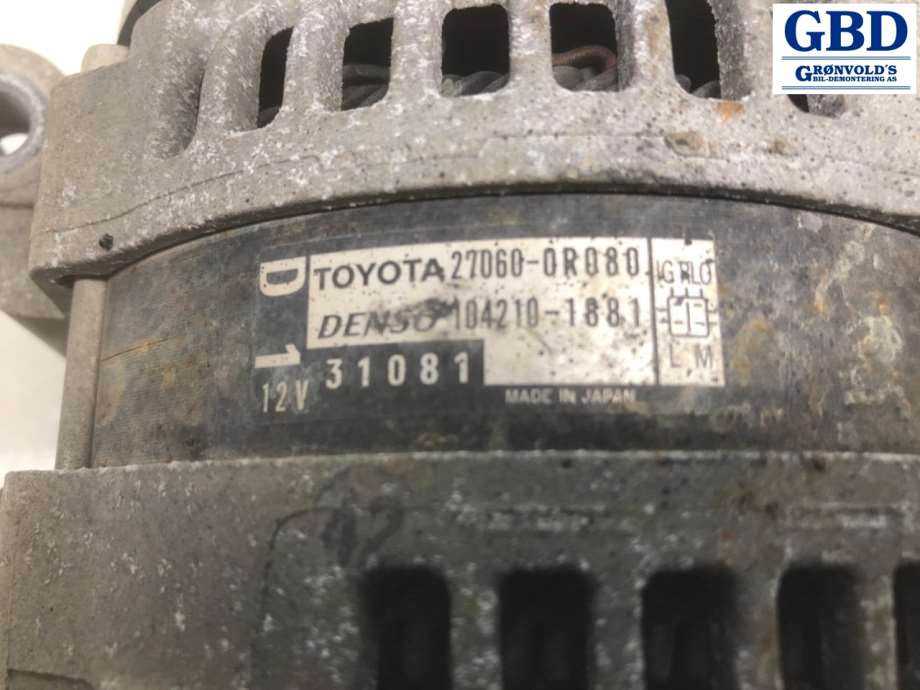 Toyota Avensis, 2009-2015 (Type III, Fase 1) (270600R080)