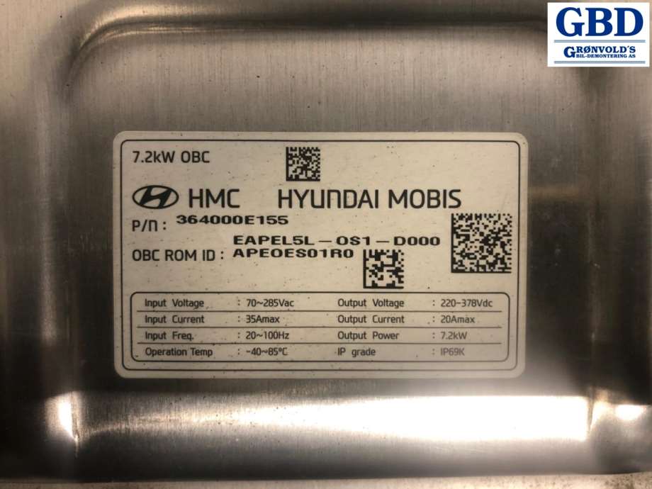 Hyundai Ioniq Electric, 2019- (Fase 2) (364000E155)