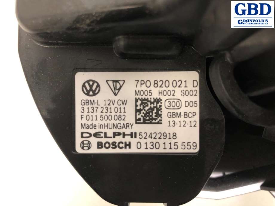 VW Touareg, 2010-2018 (Type II) (7P0 820 021 H|7P0 820 021 F)