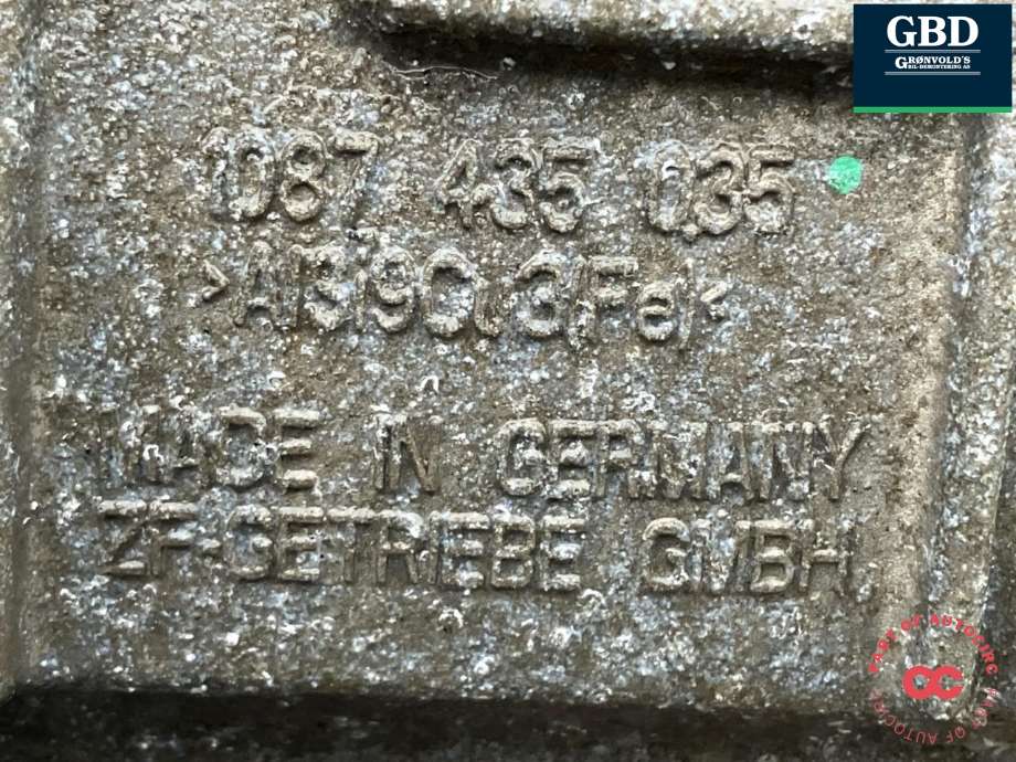 Girkasse automat til Audi A8 2010-2013 (Type III, Fase 1)  (MXU|0BK 300 039 E|087 435 035)