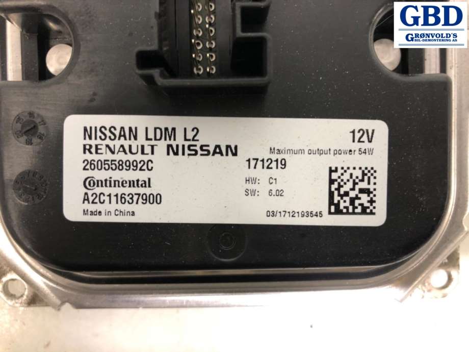 Nissan Leaf, 2018- (Type II) (260558992C)