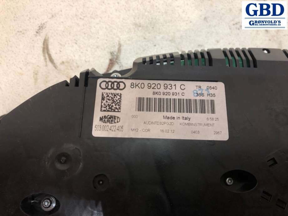 Audi A4, Allroad, 2009-2016 (Type I) (B8) (8K0 920 931 C)