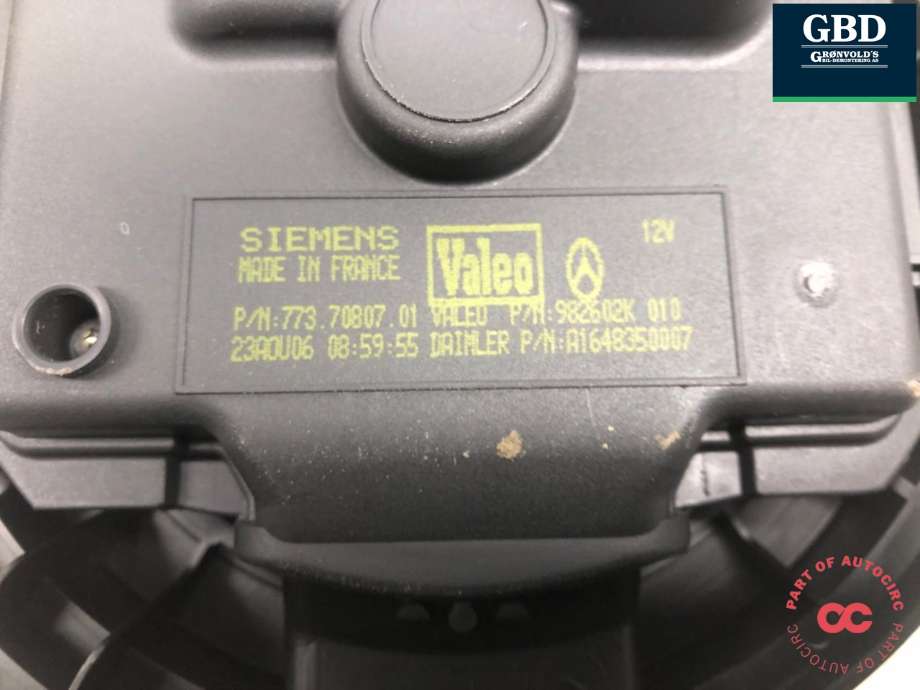 Varmeapparat motor til Mercedes ML 2005-2011 (W164) (W164) (A 164 835 03 07|A 164 835 00 07|A 164 835 05 07)