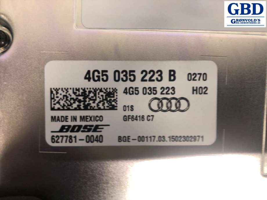 Audi RS6, 2013-2018 (BOSE|4G5 035 223 B|4G5 035 223)