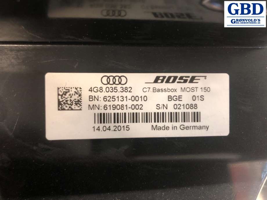 Audi RS6, 2013-2018 (4G8 035 382)