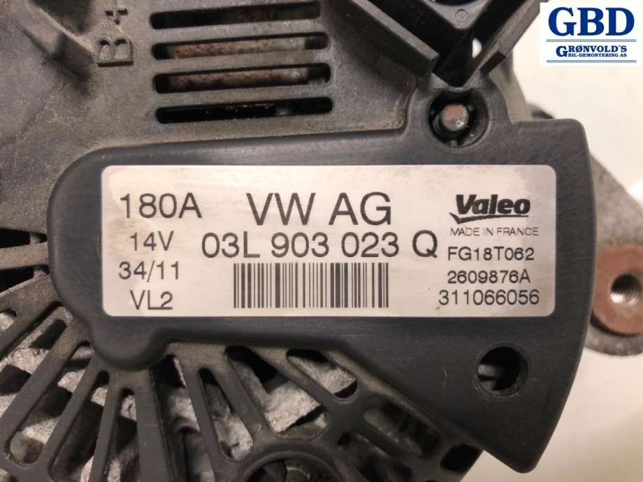 VW Transporter / Caravelle, 2009-2015 (T5, Fase 2) (VALEO|03L 903 024 G|03L 903 024 GX)