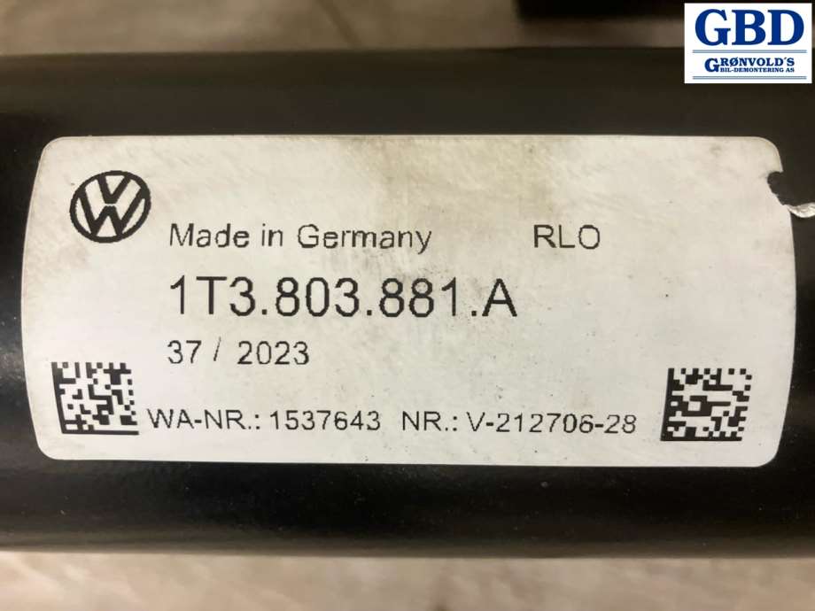 VW ID.BUZZ, 2022- (1T3 803 881 A)