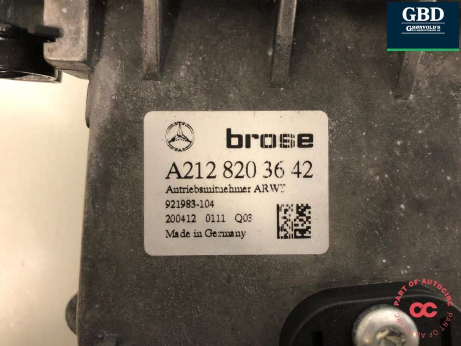 Baklukeåpner motor til Mercedes E-Klasse 2009-2013 (Fase 1) (W212) (W212) (A 204 820 30 42|A 212 820 36 42|)