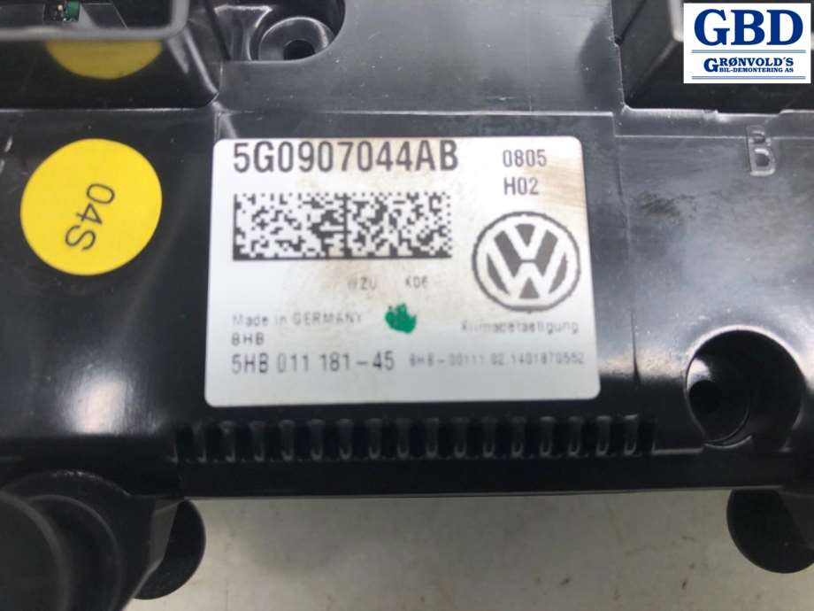 VW Golf VII, 2012-2017 (Fase 1) (5G0 907 044 BE|5G0 907 044 AB|5G907044)