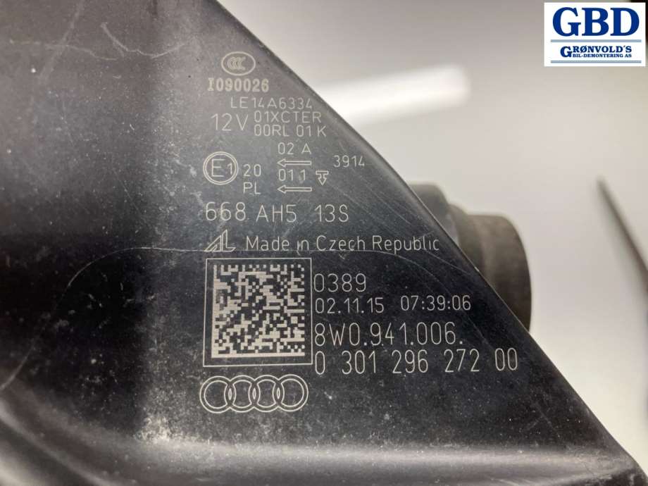 Audi A4, 2015-2019 (Type V, Fase 1) (B9) (8W0 941 044|8W0 941 006)