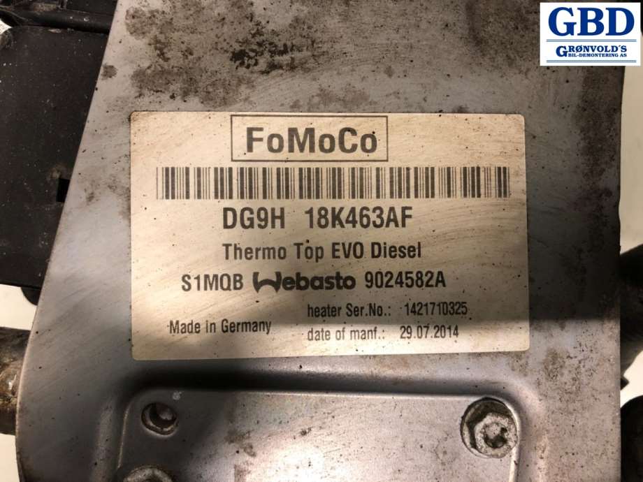 Ford Mondeo, 2014-2019 (Type V, Fase 1) (2052890|DG9H-18K464-AE)