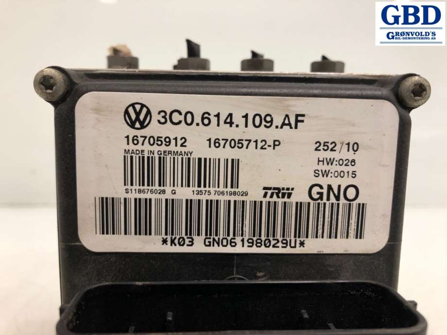 VW CC, 2008-2012 (Passat CC) (3C0 614 109 AF|3C0 614 109 AF BEF)