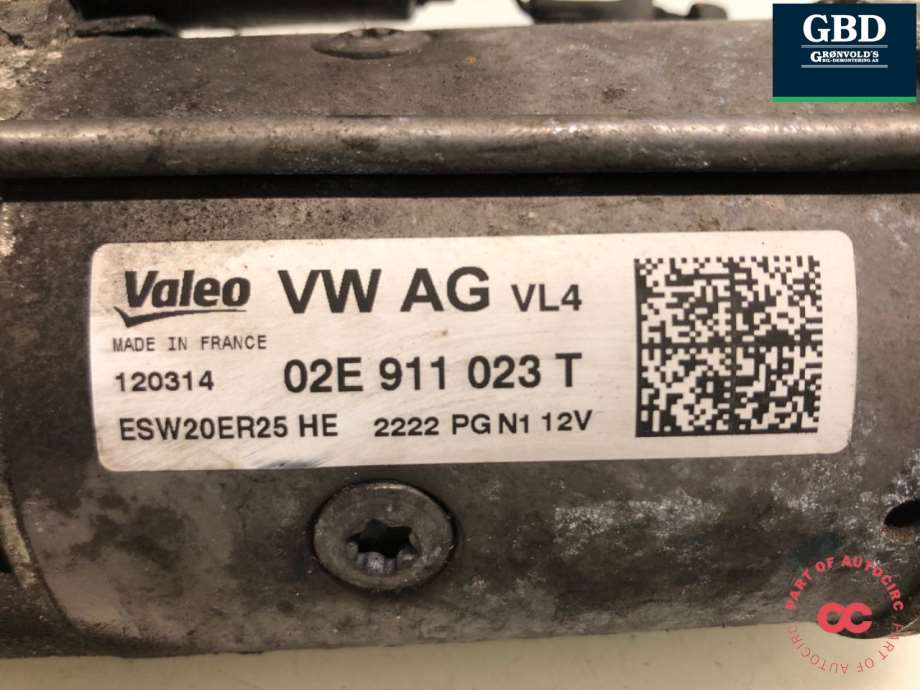 Audi A3, 2012-2016 (Type III, Fase 1) (VALEO|02E 911 022 C|02E 911 023 T)