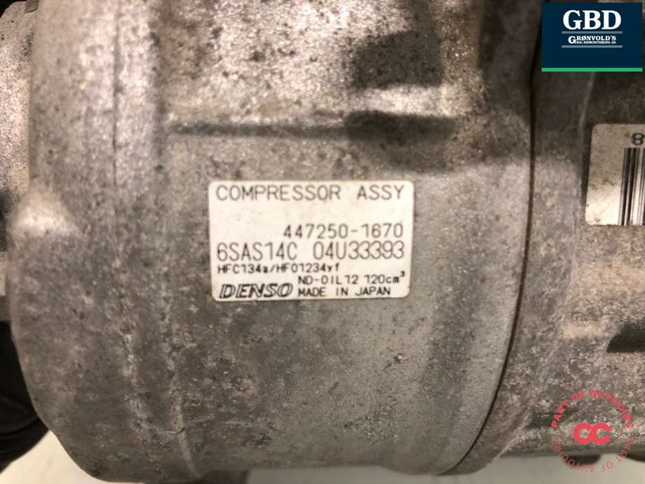 Aircondition kompressor til Mercedes A-Klasse 2012-2018 (W176) (W176) (A 000 830 35 02|A 000 830 35 02 80|A 000 830 35 02 87| A 000 830 35 02 88)