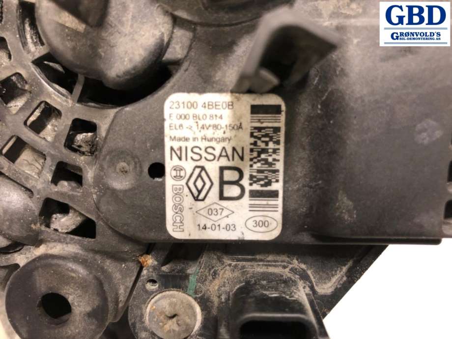 Nissan Qashqai, 2014-2021 (Type II) (231004BE0B|F 000 BL0 814)