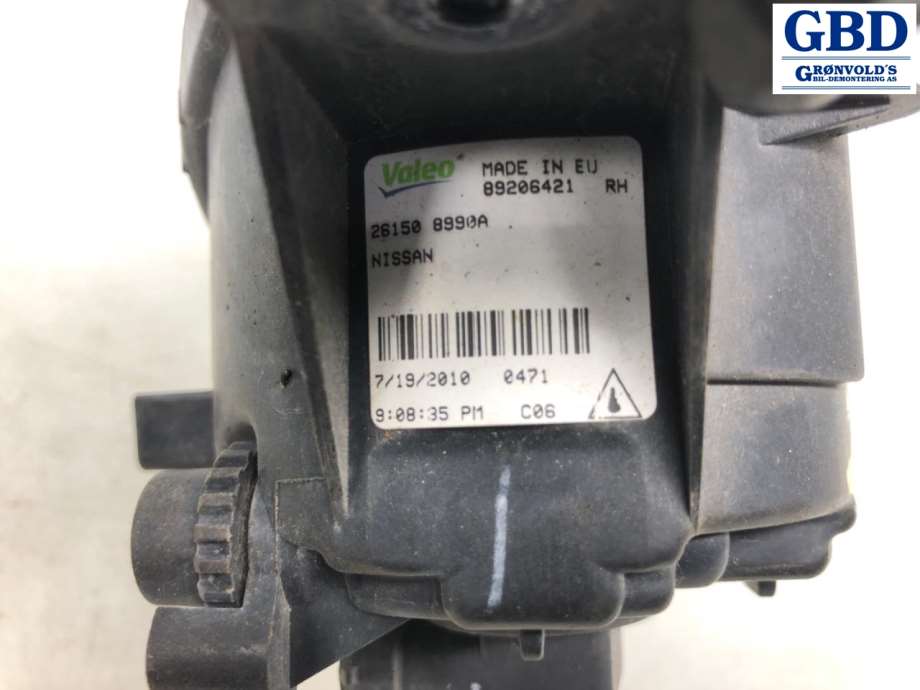 Nissan Qashqai, 2010-2014 (Type I, Fase 2) (261508993A|261508990A)