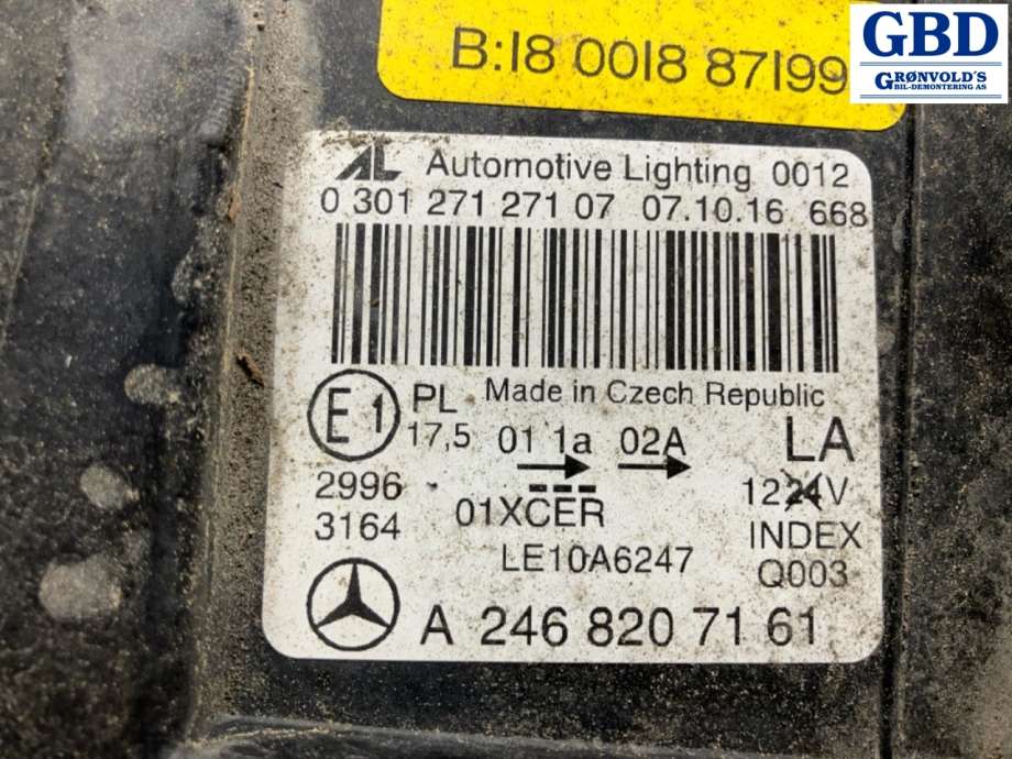 Mercedes B-Klasse, electric drive, 2014-2018 (W242) (A 246 820 01 39)