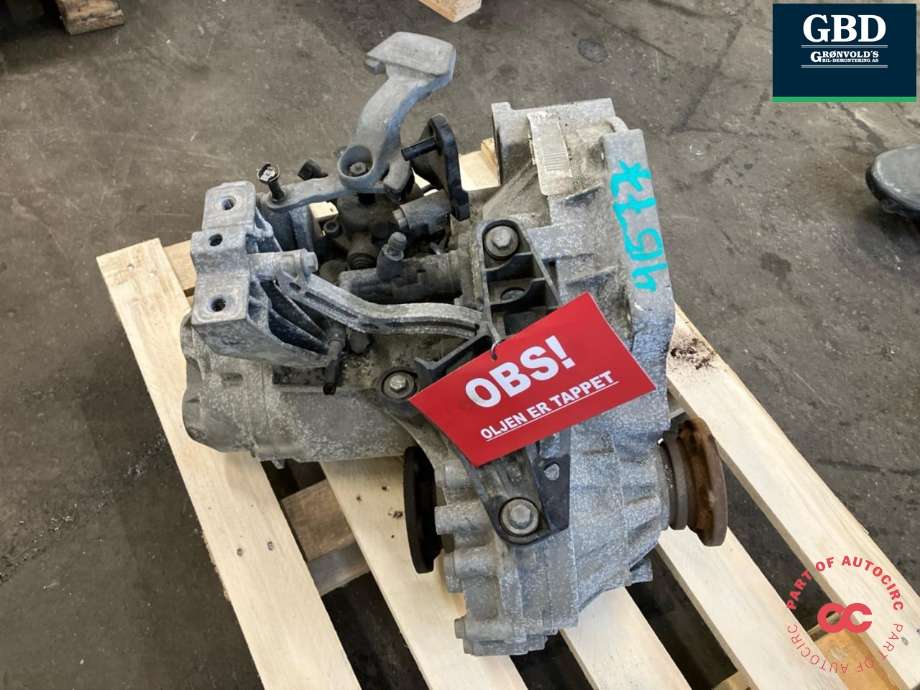 Girkasse manuell 6-trinn til VW Touran 2015-2021 (Type II) (QXB|02S 300 051|02S 300 051 X)