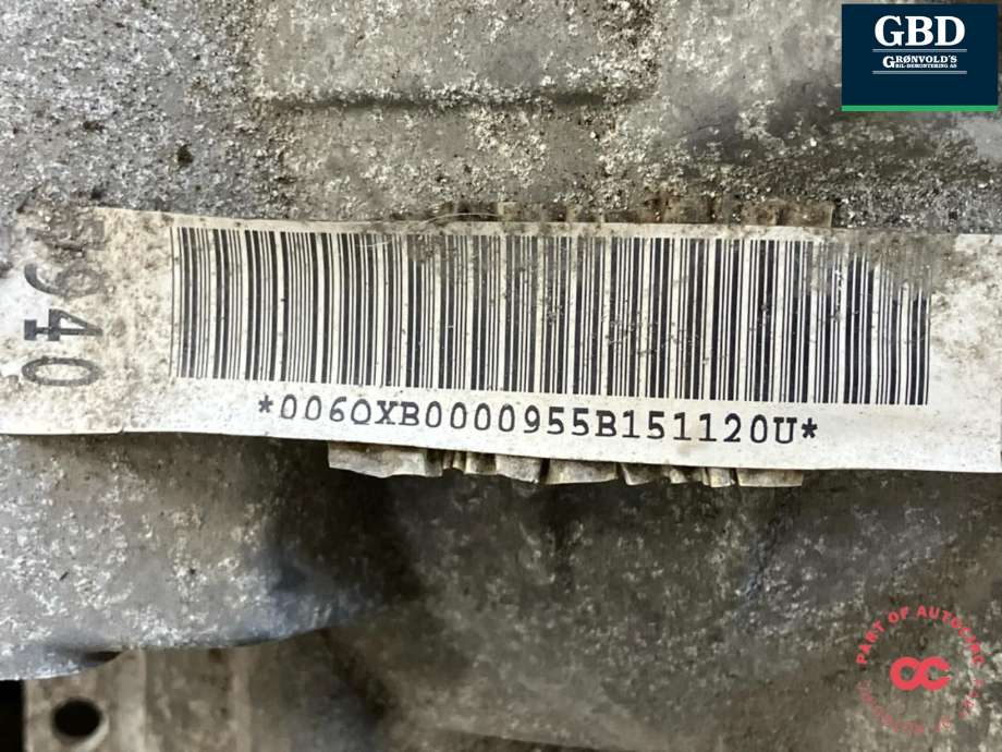Girkasse manuell 6-trinn til VW Touran 2015-2021 (Type II) (QXB|02S 300 051|02S 300 051 X)