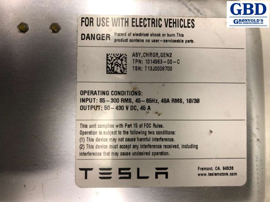 Tesla Model S, 2013-2016 (Fase 1) (1014963-00-L|1014963-99-K|1014963-00-C)