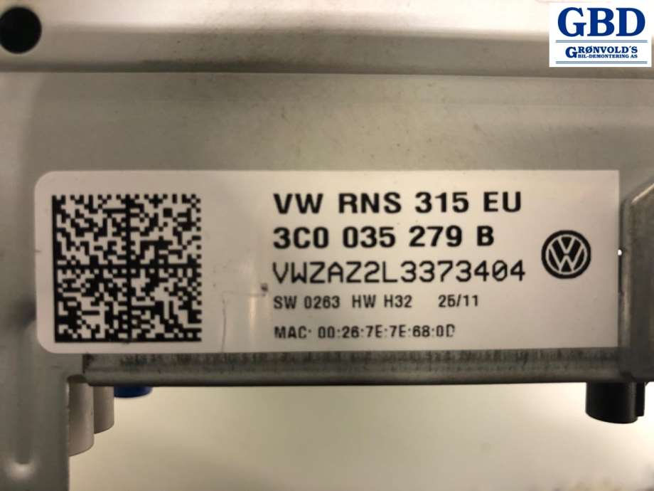 VW Passat, 2011-2015 (B7) (3C0 035 279 B)