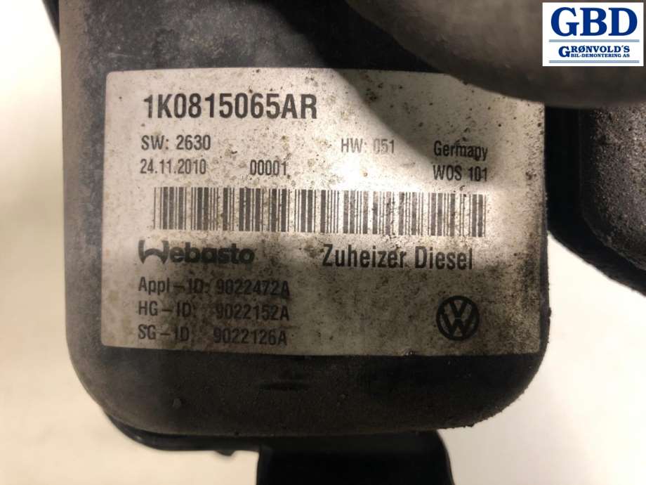 VW Touran, 2010-2015 (Type I, Fase 3) (1K0 815 071 AH)