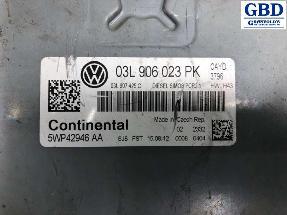 VW Caddy, 2010-2015 (Type III, Fase 2) (1K0 614 517 DP|03L 906 023 PK)