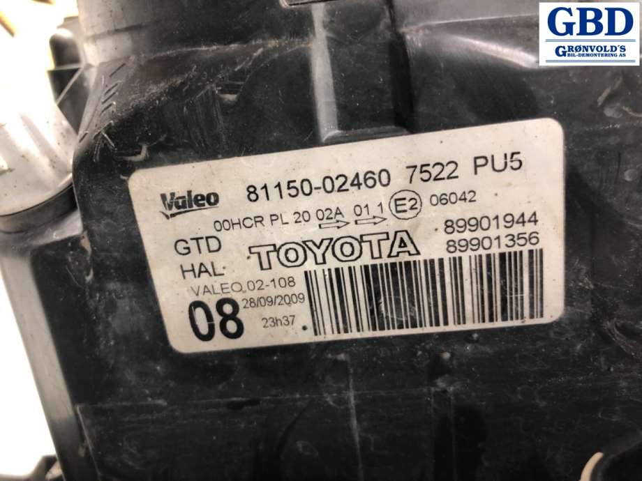 Toyota Auris, 2007-2010 (Type I, Fase 1) (8117002460)