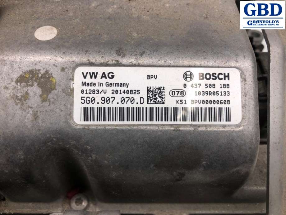 Audi A3, 2012-2016 (Type III, Fase 1) (5G0 907 070 E|5G0907070D)