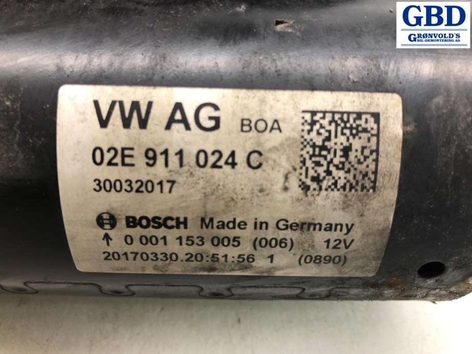 VW Transporter / Caravelle, 2015-2019 (T6) (BOSCH|02E 911 024 C|02E 911 024 CX)