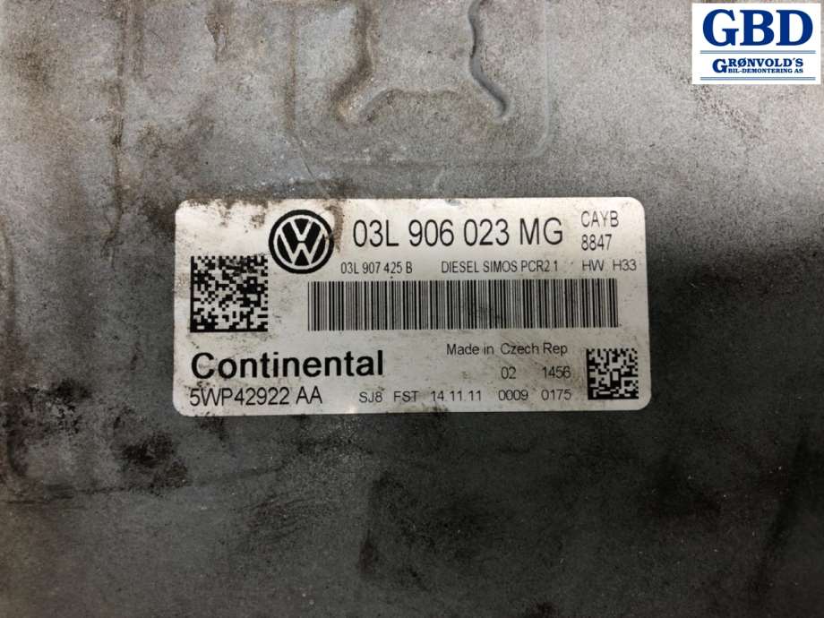 VW Polo, 2009-2014 (Type V, Fase 1) (03L 906 023 MG|03L 90 023)